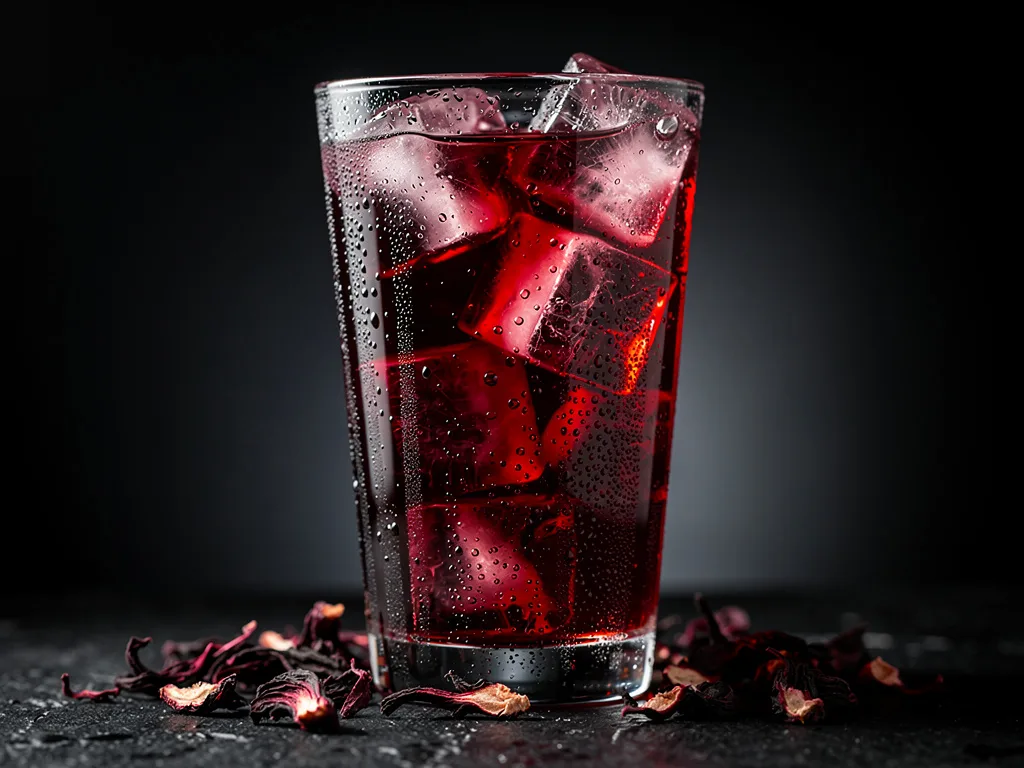 Zobo hibiscus iced tea
